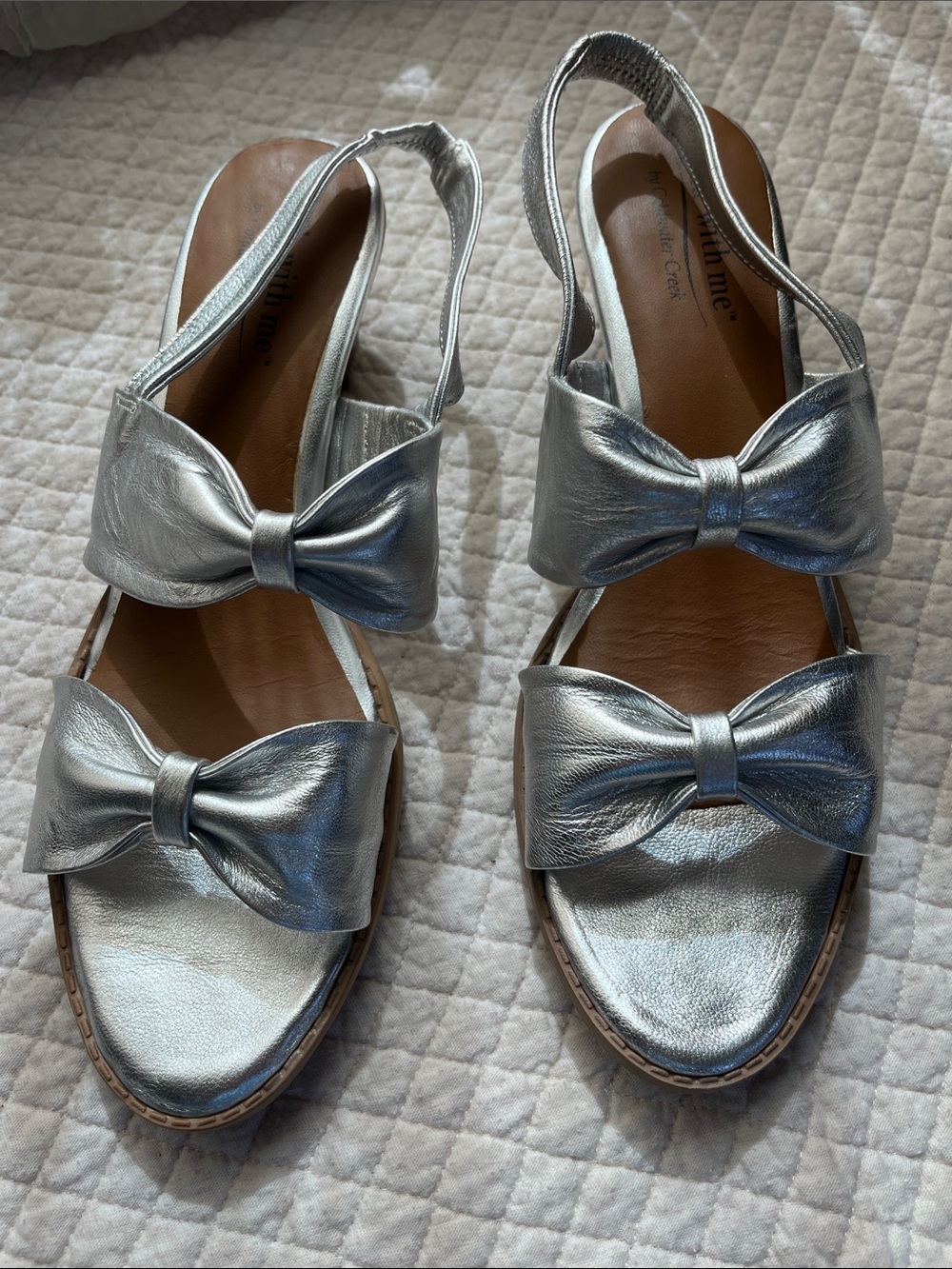 Walk with me by Coldwater creek. Silver sandals size 10